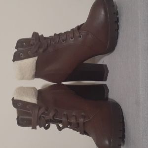 Size 11 high heel brown boots